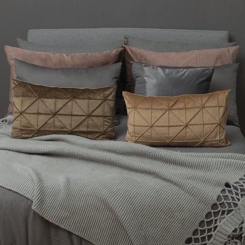 14x24 Inch 1 JWH Velvet Pillow Covers Decorative Line Throw Pillow Case Lumbar Pillowcase Soft Cushion Cover for Bed
