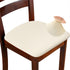 Stretch Off White Chair Covers Set of 4 for Dining Room, Removable Washable Seat Cushion Slipcovers for Kitchen Office