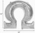 Sorority Shop Omega Greek Letter Balloon - Large 33" x 30" Silver Foil for Celebrations, Parties