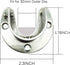 TIHOOD 6PCS Heavy Duty Stainless Steel Closet Rod End Supports, 1.25 Inches/32mm Diameter, Silver