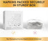 Stylish Silver & White Cocktail Napkins, 100 Disposable 5x5 Inch Wedding Napkins