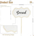Cheese Markers, 24 Pieces Food Labels for Party Buffet, Blank Toothpick Flags for Wedding Birthday Decor