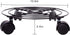 2 Packs 10.6 110Lbs 360 KINJOEK In Metal Plant Stand with Wheels, Load Max Round Flower Pot Plant Caddy Outdoor