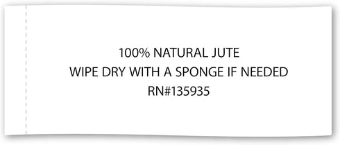 DII Solid Black Jute Burlap Placemat Set, 13x19, 6 Count