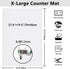 Ewen 27.6x19.5 Inch Large Silicone Mats for Kitchen Counter, 2MM Thick Heat Resistant Non-Stick Countertop Protector