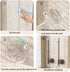 Cciphy Suction Cup Paper Towel Holder, Adjustable Self Adhesive Paper Towel Holder Under Cabinet, Wall Mount Paper Roll