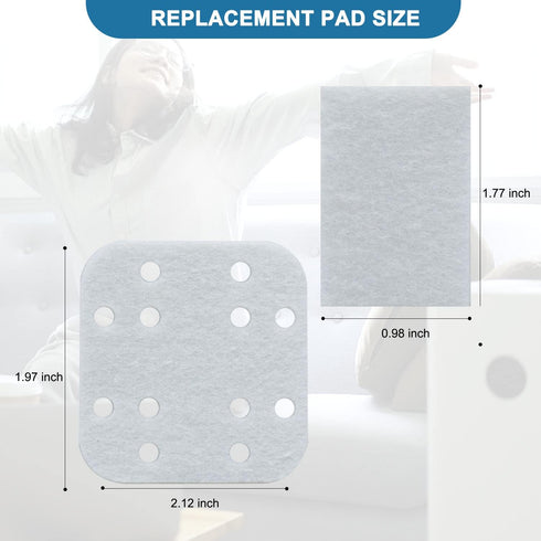 40 Pack Humidifier Aroma Pads and Mineral Absorption Pads for LEVOIT LV600HH, LV600S, OasisMist450S - White Filters