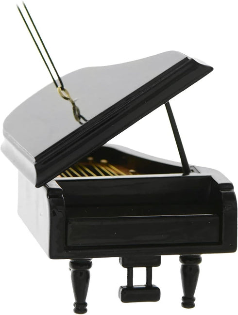 Broadway Gifts 3.5" Black Wood Grand Piano Ornament, Decoration for Piano Players