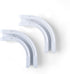 90 Curved Connectors for Track Curtains, Ceiling Mount/Wall Mount, White 2PCS