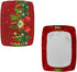 Set 2 Counter Christmas Bar Stool Seat Covers Jingle Bell Red Bar Stool Covers Rectangle of Stool Bar Chair Covers