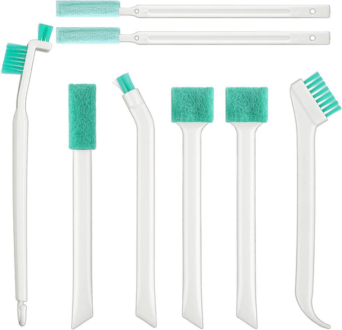 8Pcs Detailed Cleaning Tool Set, Small Cleaning Brushes for Household, Tiny Scrub Cleaner Brush for Window Groove, Car,