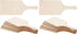 TEHAUX 20pcs Mini Wood Cutting Board Set, 23x9cm Blank Chopping Boards for DIY Craft