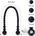 Magnetic Curtain Tiebacks, 2 Pack Curtain Tie Backs for Curtains, Wood Bead Curtain Holders for Boho Bedroom Decor,