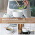 1.2L Nonstick Saucepan, Milk Pan with Pour Spouts, Butter Warmer for Home Kitchen, White