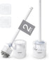 BOOMJOY Toilet Bowl Brush and Holder, 2 Pack Toilet Brush and Holder
