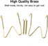 12 Piece Plate Hangers, 6/8/10 Inch Invisible Brass Wall Plate Hangers with 16 Piece Wall Hooks