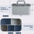 Multiuse Caddy Organizer with Handle - Stackable Plastic Bin Basket - Divided Storage Tote Holder for Art Craft Supplies, Makeup, Bathroom, Shower, Cleaning, Kitchen, Office, Dorm, Desktop - Grey by AOZITA