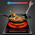 Honglida Premium Silicone Wok Turner - BPA Free Spatula with Stainless Steel Handle (Black)