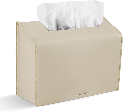 Haecsfl Leather Cover for Disposable Paper Hand Towel Box, Compatible with Kleenex Paper