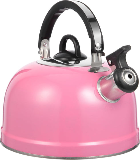 MAGICLULU Whistling Kettle, Mini Tea Kettle for Stovetop, Spherical Stainless Steel Teapot with Sound Pot