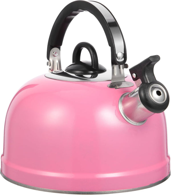 MAGICLULU Whistling Kettle, Mini Tea Kettle for Stovetop, Spherical Stainless Steel Teapot with Sound Pot