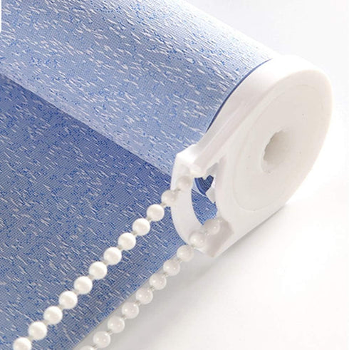 FQTANJU 10 Yards Roller and Roman Shade Blind Beaded Chain Cord, White Plastic Repair for Roller Blinds