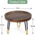 Plant Stand Indoor Outdoor, Mid Century Style Walnut Wood Color Plant Stand,Waterproof Design Modern Plant Table,Easily