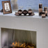 Set 3 Set Creative Scents Dublin Brown of Small Tealight Candle Holders Table Decor Gift - Centerpieces