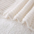 9090 Cozy Cream White Sherpa Fleece Throw Blanket for Couch Sofa Bed,Super Soft Plush Double Side Thick Flannel Blanket