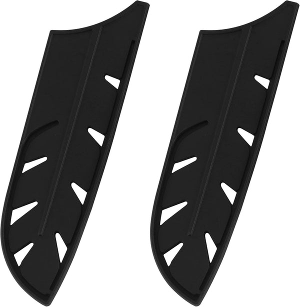 XYJ 2pcs Safety Knife Covers, Universal Knife Sheath, Black Kitchen Knife Cover Sleeve for 7'' Santoku Knife
