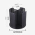 Rotatable cup and lid organizer box with 4 compartments, paper cup storage rack, coffee cup dispenser for office countertops, bathrooms, kitchens, bedrooms, coffee shops (Black) by Villelei
