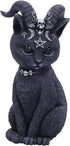 Nemesis Now Figurine Decor, Detailed Hand-Painted Polyresin, Black - Pawzuph Horned Gothic Satanic Cat