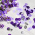 Purple Silver Confetti Birthday Party Decorations Centerpiece Table Decor for Engagement, Baby Shower, Wedding,