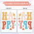 Retro Groovy Inspiration Choose Happy Window Clings, 6 Sheet Double Sided Boho Daisy Rainbow Positive Glass Decals for