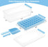Silicone Ice Cube Tray with Leak-Proof Lid & Storage Bin | BPA-Free 36-Piece Nugget Ice Molds with Spill-Resistant Cover