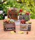 Wooden Pots, Mini Flowerpot, Retro Resin Succulent Planter Bonsai Pot Desk Holder Mini Ornament (Radio Natural)