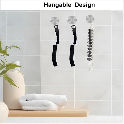 3 Pcs Crevice Cleaning Brush Set - Hard Bristle Grout Cleaner, Scrub Brush, Toilet Brush for Household Use Bathroom