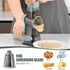 3 KEOUKE Rotary Cheese Grater Hand Crank Transparent - Shredder Slicer Grinder Stainless Steel Blades, Stable Suction