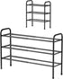 Kitsure Extendable Shoe Rack - 2-Tier Adjustable Metal Shoe Organizer, Sturdy Rust-Resistant