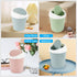 QLFJ-FurDec 4 8 Countertop Pcs Plastic Mini Trash Can Wastebasket with Rolls Trash Bags, Tiny Bathroom Trash Can