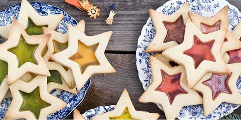 Star Cookie Cutters, 5 Pieces Stainless Steel Bakeware Tools for Baking