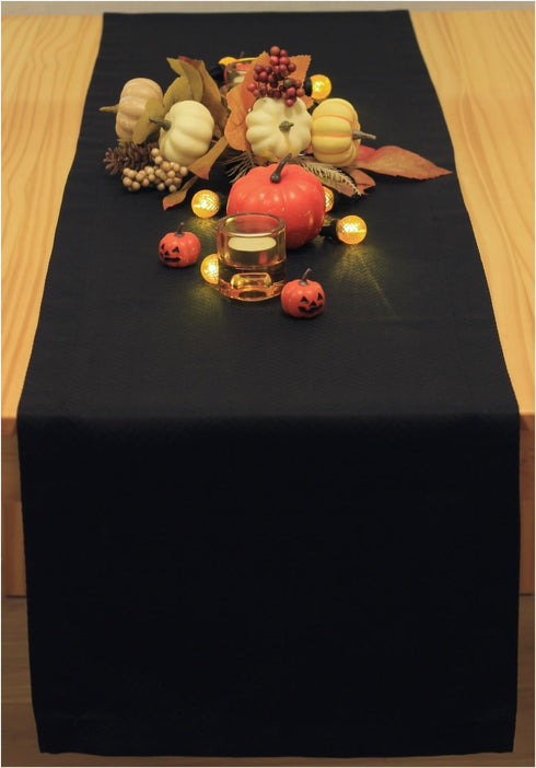 Akutana 72 inch, Black Table Runner Waterproof Long Dresser Scarf, Outdoor Dining Table Runners, Wrinkle-Free Coffee