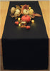 Black Table Runner 36 inch, Wrinkle-Free Dresser Scarf, Waterproof Coffee Table Runner, Outdoor Short Small Dining