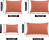 uxcell 2 Pack Pillow Cases, Soft 1800 Series Microfiber Pillowcases Set with Zipper King (20"x36") - Orange