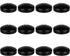 Mega Candles, 12 pcs Unscented Black Floating Candles, Hand Poured Wax, 3 Inch Diameter, Home Décor, Celebrations