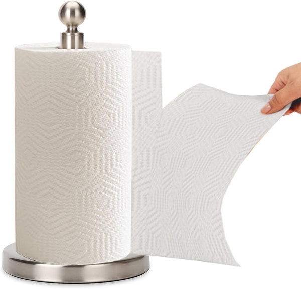 Kalitro Paper Towel Holder Countertop, Standing Paper Towel Roll Holder for Kitchen