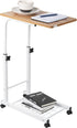 Mind Reader Height Adjustable Laptop Stand, Computer Table, Work Table, MDF, Black, 19" L x 12" W x 31" H