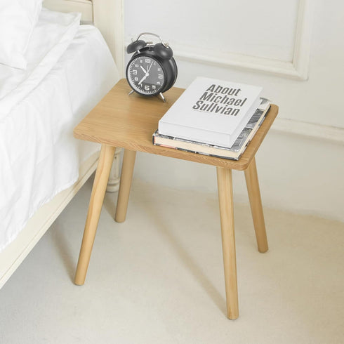 AWASEN Side Table, Small End Accent Table for Living Room Bedroom Office Small Spaces, Modern Wood Side Table