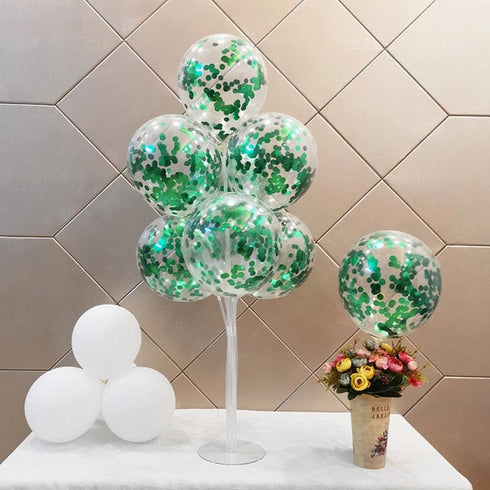 Green Confetti 5000 Pieces 1 Inch Glitter Dots for Wedding Baby Shower Birthday Party Table Decorations (1.76 OZ)