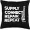 Supply Connect Repair Plumbing Throw Pillow, 16x16, Multicolor